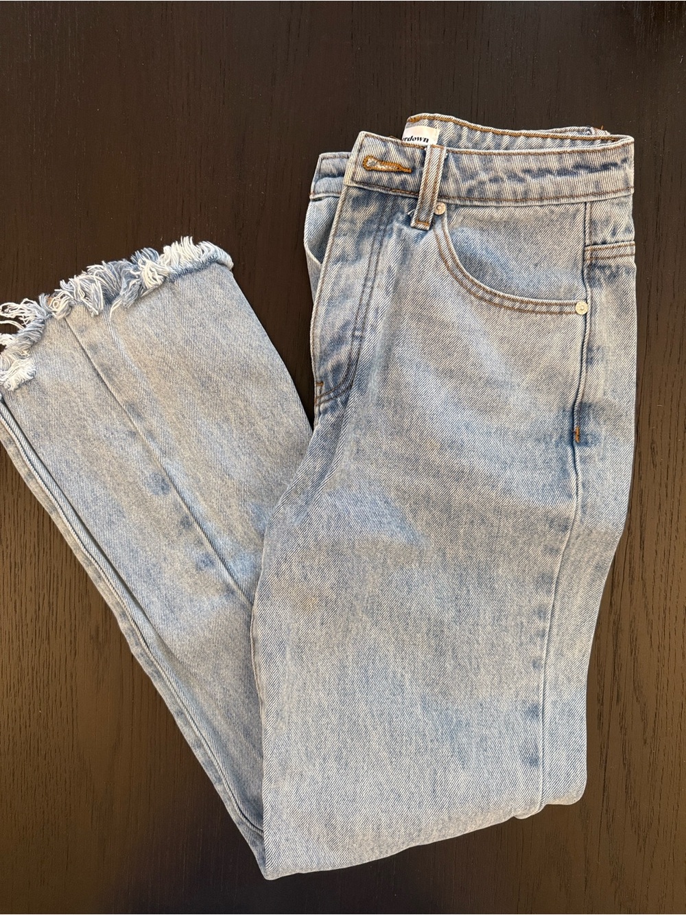 superdown Light Wash Straight Leg Jeans - Blue